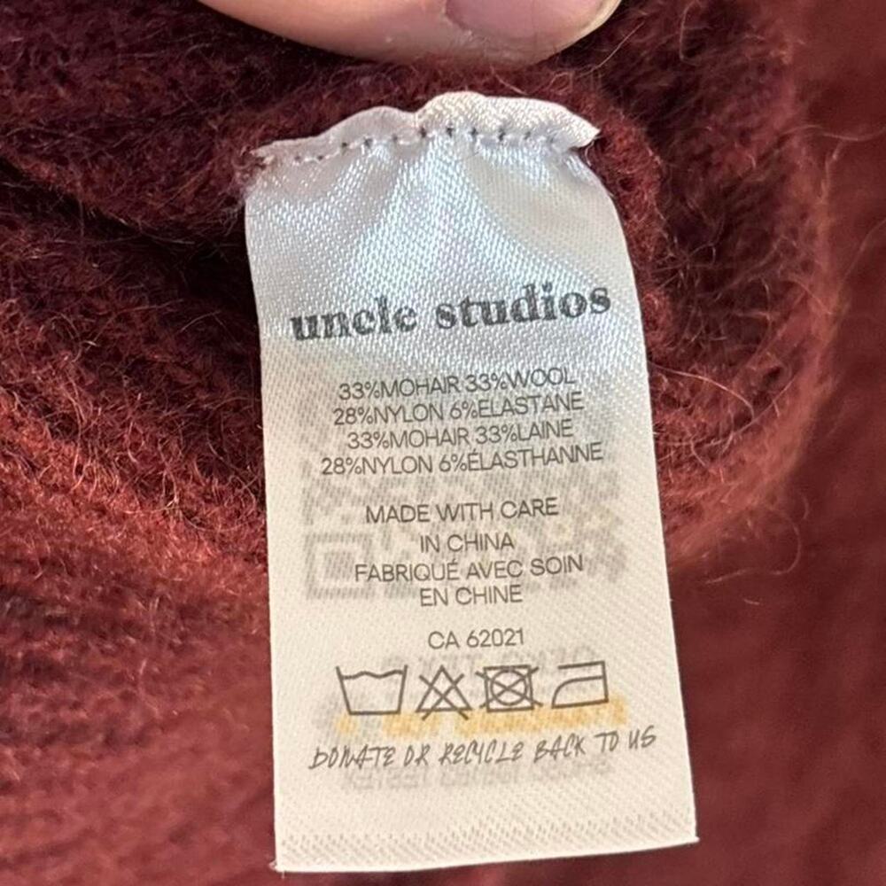 Uncle Studios Mohair Blend Collared Sweaters - image 4